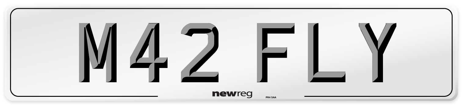 M42 FLY Number Plate from New Reg